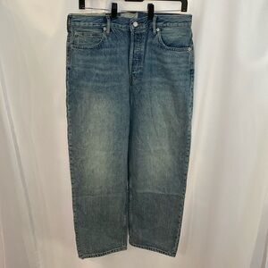 Everlane The Rigid Way-High Jean vintage light wash denim jeans NWT